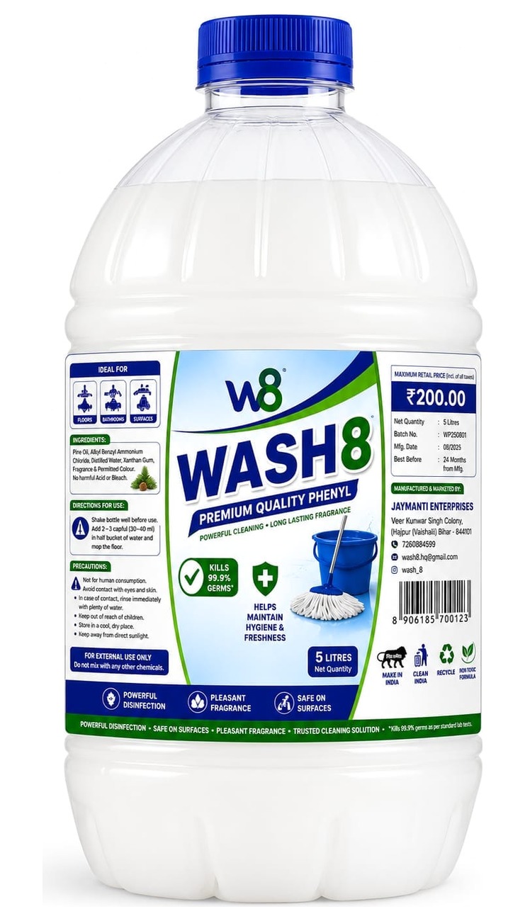 WASH8 Premium Quality Phenyl, 5 litre can